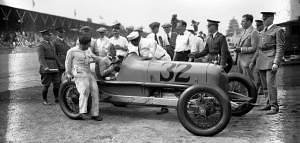 George Souders wins the 1927 Indianapolis 500 in a Duesenberg. U.S. Axle worked with Duesenber to redesign their race cars' axles in 1923. (Chicago Tribune historical photo)